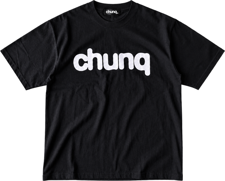 chunq hero tee washed black product view